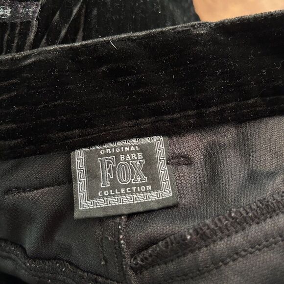 Original Bare Fox Collection Pants 2XL 36-40‎ Men's Y2K Black Corduroy Jeans - Picture 14 of 15